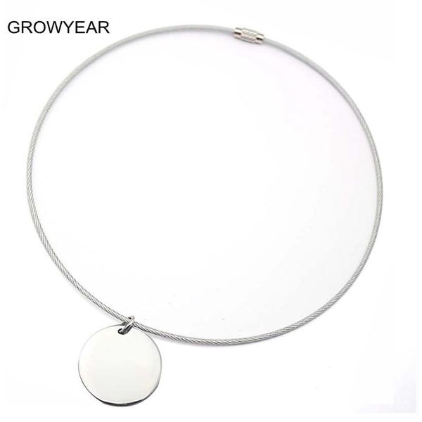 pendant necklaces silver color fashion women round wire necklace stainless steel cable cord choker 1pcs
pendant necklaces silver color fashion women round wire necklace stainless steel cable cord choker 1pcs