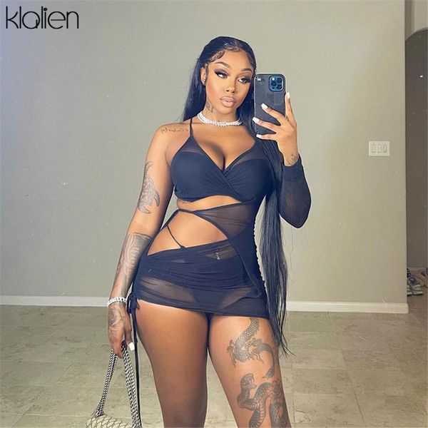 Women Summer 2021 New Sexy See Through Mesh One Shoulder Mini Dress Fashion Casual Beach Vacation Club Streetwear Y2K, Black
Women Summer 2021 New Sexy See Through Mesh One Shoulder Mini Dress Fashion Casual Beach Vacation Club Streetwear Y2K, Black