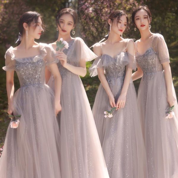 ethnic clothing bridesmaid fairy party dresses 2021 elegant grey long tulle a-line prom formal wedding dress, Red
ethnic clothing bridesmaid fairy party dresses 2021 elegant grey long tulle a-line prom formal wedding dress, Red
