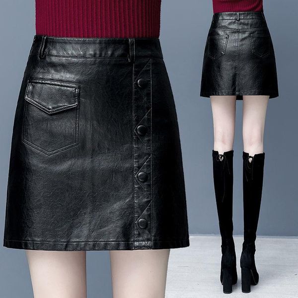 skirts 2021 women 100% sheepskin genuine leather fashion real skirt female high waist button short y304, Black
skirts 2021 women 100% sheepskin genuine leather fashion real skirt female high waist button short y304, Black