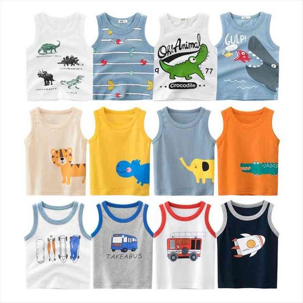 hh summer kids cotton t shirts boys girls baby cartoon printed sleeveless vests clothes for 2 8 years childrens clothing, Blue
hh summer kids cotton t shirts boys girls baby cartoon printed sleeveless vests clothes for 2 8 years childrens clothing, Blue