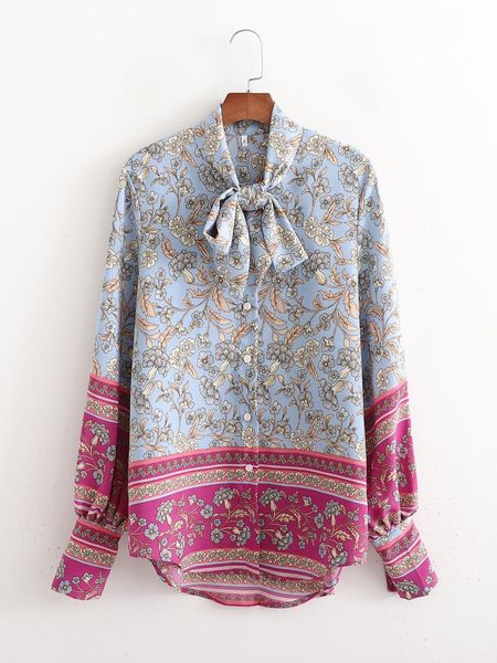 women's blouses & shirts xd - 3471, 2021 spring cross-border ladies positioning color matching printing tie lantern sleeve shirt, White
women's blouses & shirts xd - 3471, 2021 spring cross-border ladies positioning color matching printing tie lantern sleeve shirt, White