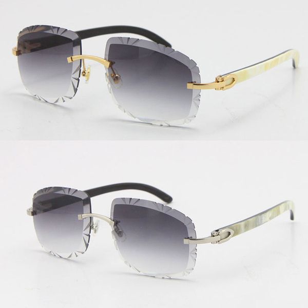 wholesale sunglasses for women luxury t8200762 diamond cut carved lens uv400 rimless white inside black buffalo horn sun glasses vintage mal, White;black
wholesale sunglasses for women luxury t8200762 diamond cut carved lens uv400 rimless white inside black buffalo horn sun glasses vintage mal, White;black