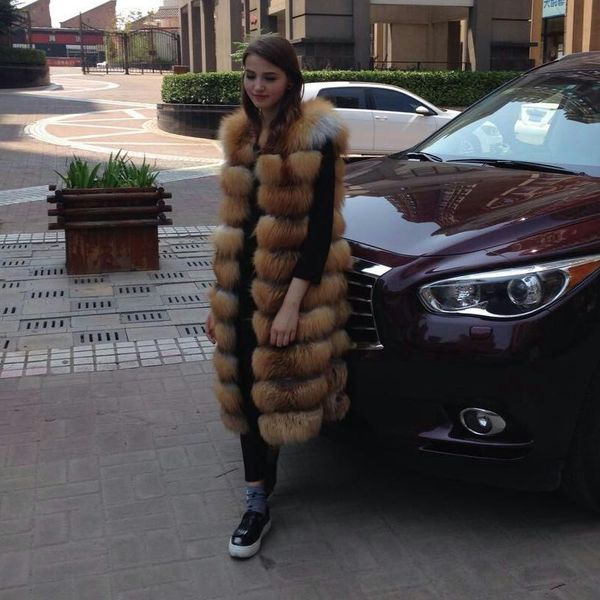 women's fur & faux natural real vest women jacket coat long silver outwear, Black 
women's fur & faux natural real vest women jacket coat long silver outwear, Black