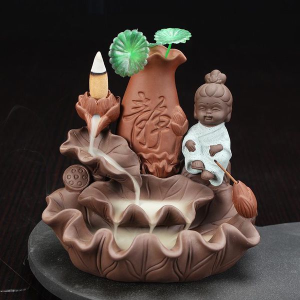 fragrance lamps the lovely little monk buddha censer traditional creative backflow incense burner for living room and home office decor
fragrance lamps the lovely little monk buddha censer traditional creative backflow incense burner for living room and home office decor