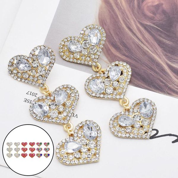dangle & chandelier tassel earrings with crystal pendants rhinestones in the shape of heart shaped sparkling 3-layer stylish, Silver
dangle & chandelier tassel earrings with crystal pendants rhinestones in the shape of heart shaped sparkling 3-layer stylish, Silver