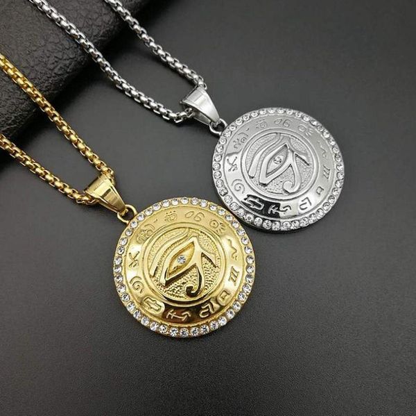 pendant necklaces egyptian the eye of horus necklace for women/men gold color evil eyes egypt round jewelry, Silver
pendant necklaces egyptian the eye of horus necklace for women/men gold color evil eyes egypt round jewelry, Silver