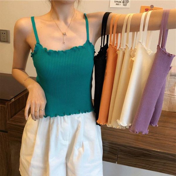 women's tanks & camis women knitted vest sleeveless short sling tank fashion casual ladies pullover crop solid slim elastic, White
women's tanks & camis women knitted vest sleeveless short sling tank fashion casual ladies pullover crop solid slim elastic, White