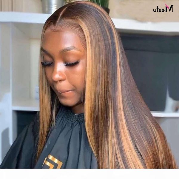 meetu ombre highlight wig brown honey blonde straight 13x4 lace front pre-plucked human hair for black women wigs, Black;brown
meetu ombre highlight wig brown honey blonde straight 13x4 lace front pre-plucked human hair for black women wigs, Black;brown