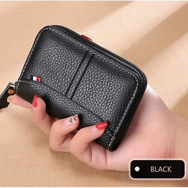 wallets women's wallet genuine leather zipper card holder mini purse men's business luxury woman stitching, Red;black
wallets women's wallet genuine leather zipper card holder mini purse men's business luxury woman stitching, Red;black