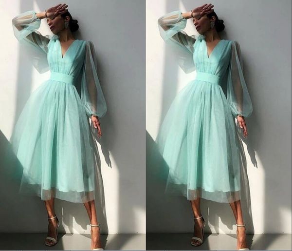 modern poet illusion sleeves tea length prom evening dresses a line v neck pleated bridesmaid cocktail pageant dresess, Black
modern poet illusion sleeves tea length prom evening dresses a line v neck pleated bridesmaid cocktail pageant dresess, Black