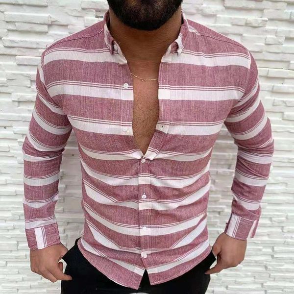 men's casual shirts vintage striped print men long sleeve turn-down collar button cardigan fashion mens shirt autumn strereetwear, White;black
men's casual shirts vintage striped print men long sleeve turn-down collar button cardigan fashion mens shirt autumn strereetwear, White;black