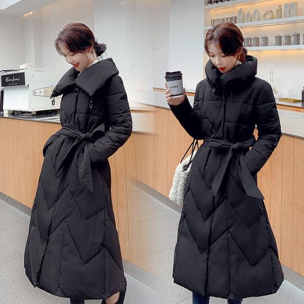 women's down & parkas mid-length 2021 winter jackets and coats slim temperament outwear, Black
women's down & parkas mid-length 2021 winter jackets and coats slim temperament outwear, Black