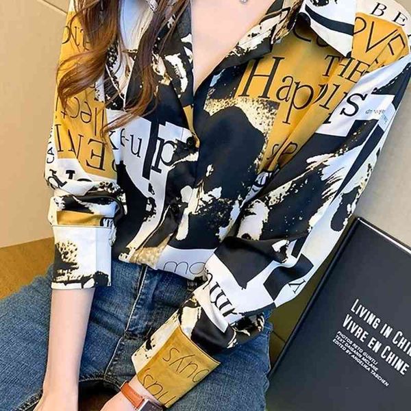 women's blouses & shirts loose printed retro chiffon long-sleeved sense spring women vintage 8g94, White
women's blouses & shirts loose printed retro chiffon long-sleeved sense spring women vintage 8g94, White