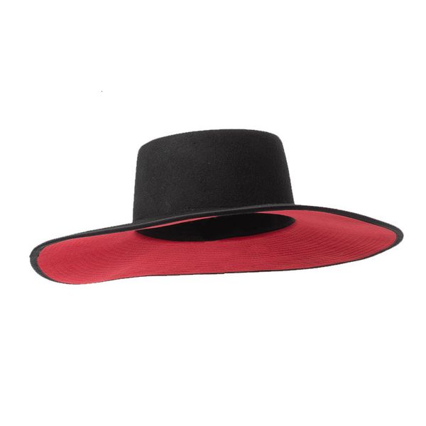 2021 new double layer color matching woolen fedoras for women big brim flat black church hat wholesale 5cil, Blue;gray
2021 new double layer color matching woolen fedoras for women big brim flat black church hat wholesale 5cil, Blue;gray
