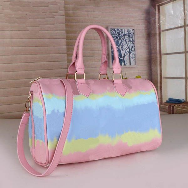 gradient color fashion big flower men women travel bag duffle leather luggage handbags large capacity sport 30cm multicolor 
gradient color fashion big flower men women travel bag duffle leather luggage handbags large capacity sport 30cm multicolor
