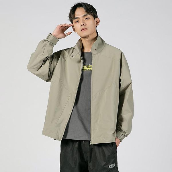 men's jackets 2021 autumn men japan style black mens fashion solid color casual coat male streetwear loose windbreaker overcoat, Black;brown
men's jackets 2021 autumn men japan style black mens fashion solid color casual coat male streetwear loose windbreaker overcoat, Black;brown