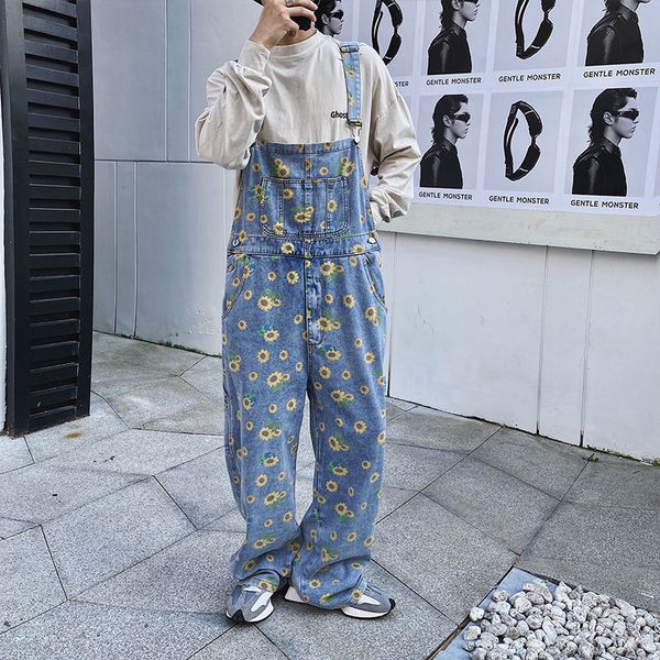 2021 new men's fashion romper jumpsuit male overalls straight casual pants popular denim trousers baggy homme streetwear jeans 4630, Blue
2021 new men's fashion romper jumpsuit male overalls straight casual pants popular denim trousers baggy homme streetwear jeans 4630, Blue