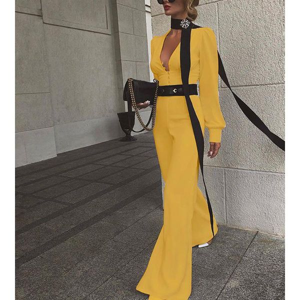 women's jumpsuits & rompers women winter autumn office lady solid color high waist jumpsuit, Black;white
women's jumpsuits & rompers women winter autumn office lady solid color high waist jumpsuit, Black;white