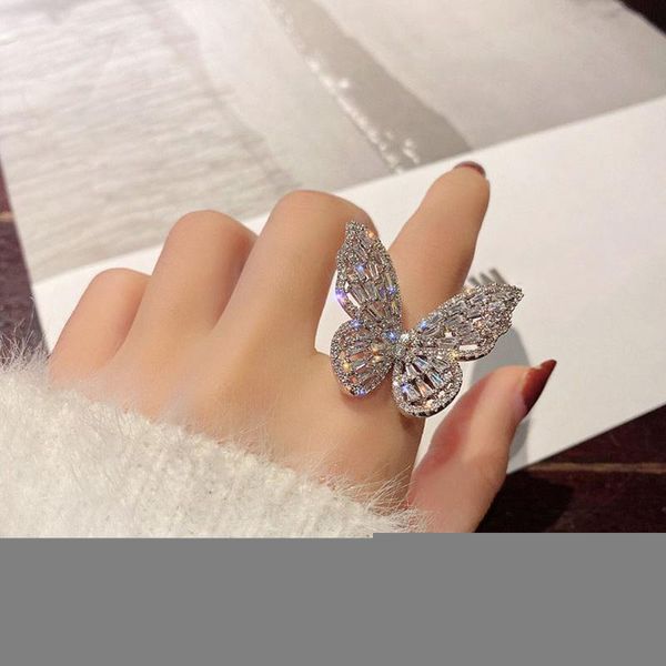 wedding rings luxury crystal for women open adjustable shine butterfly weddings party jewelry gifts, Slivery;golden
wedding rings luxury crystal for women open adjustable shine butterfly weddings party jewelry gifts, Slivery;golden