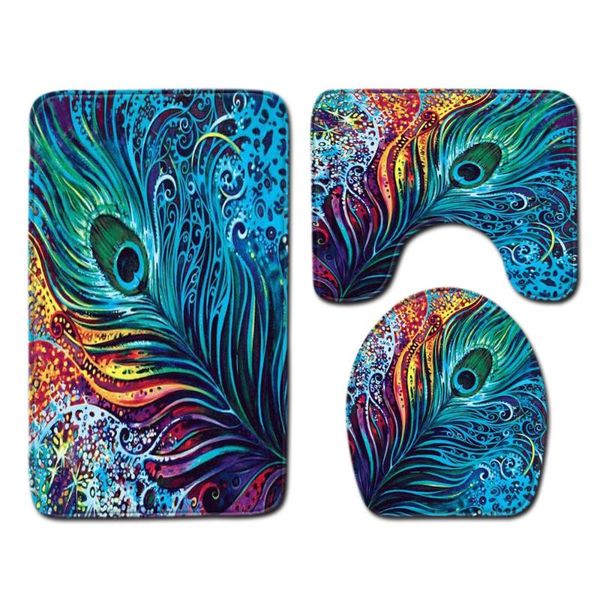 bath mats 3d feather bathroom toilet three-piece floor mat door carpet cover shower carpets set
bath mats 3d feather bathroom toilet three-piece floor mat door carpet cover shower carpets set