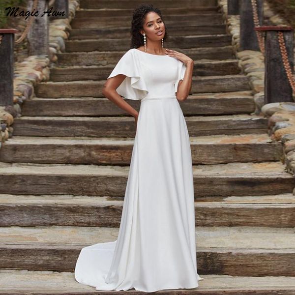other wedding dresses magic awn simple boho 2021 cap sleeves pearls beaded beach a-line mariage gowns customized abito da sposa, White
other wedding dresses magic awn simple boho 2021 cap sleeves pearls beaded beach a-line mariage gowns customized abito da sposa, White