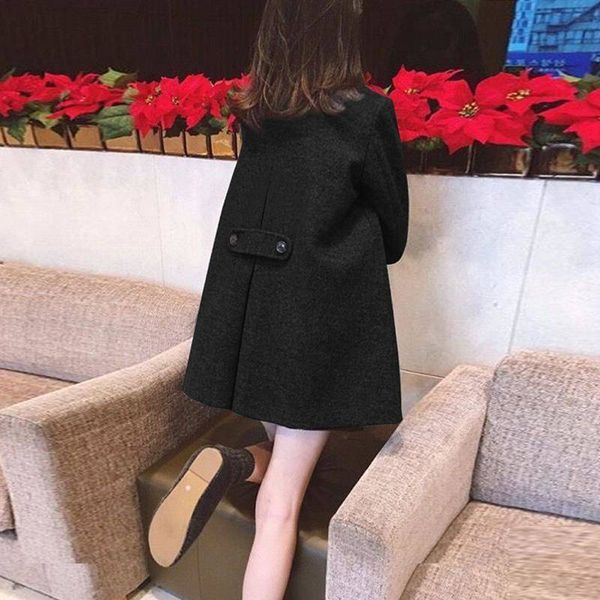 women's trench coats loose woolen black cloak mid-length thick korean autumn and winter tp2z, Tan;black
women's trench coats loose woolen black cloak mid-length thick korean autumn and winter tp2z, Tan;black