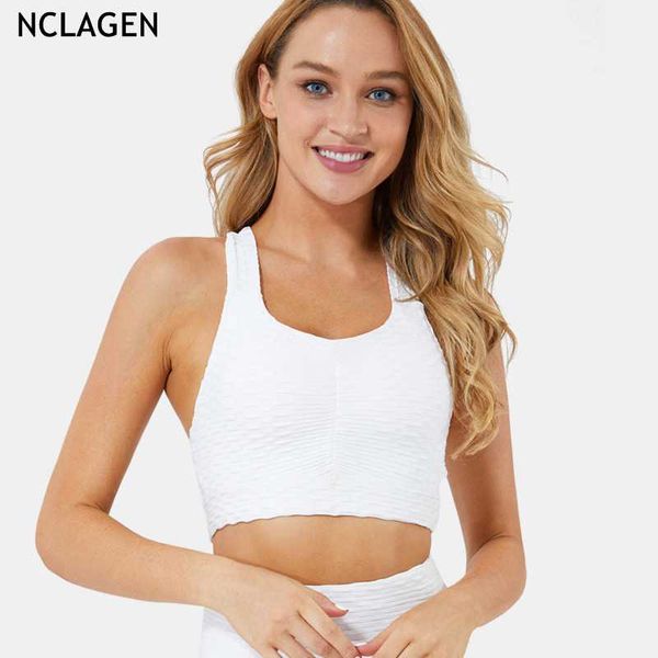 gym clothing nclagen women yoga crop push up sports bra high impact support vest workout running halter elastic fitness underwear, White;black
gym clothing nclagen women yoga crop push up sports bra high impact support vest workout running halter elastic fitness underwear, White;black