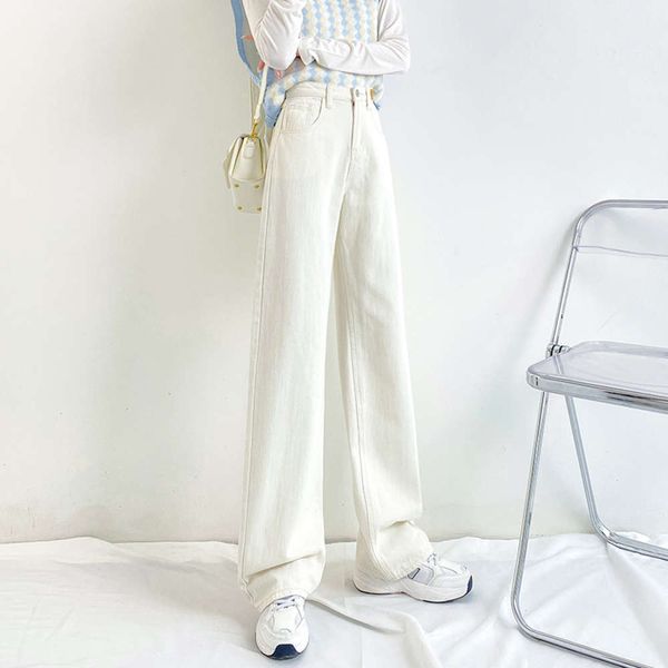 high waist hanging wide leg tube loose in autumn, Blue 
high waist hanging wide leg tube loose in autumn, Blue