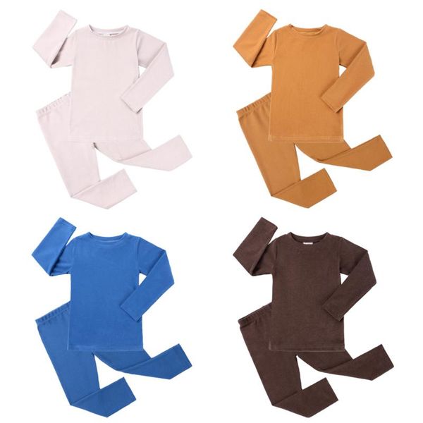 pajamas 2 pieces kids homewear set solid color round collar long sleeve pullover+ trousers for spring fall 18 months-8 years, Blue;red
pajamas 2 pieces kids homewear set solid color round collar long sleeve pullover+ trousers for spring fall 18 months-8 years, Blue;red