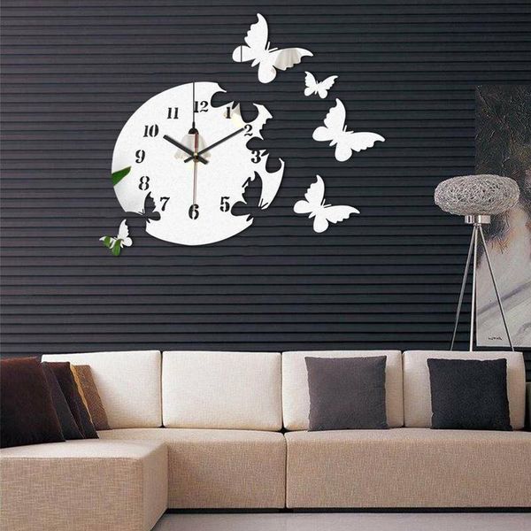 wall clocks butterfly three-dimensional acrylic clock mirror sticker livingroom home office room decor
wall clocks butterfly three-dimensional acrylic clock mirror sticker livingroom home office room decor
