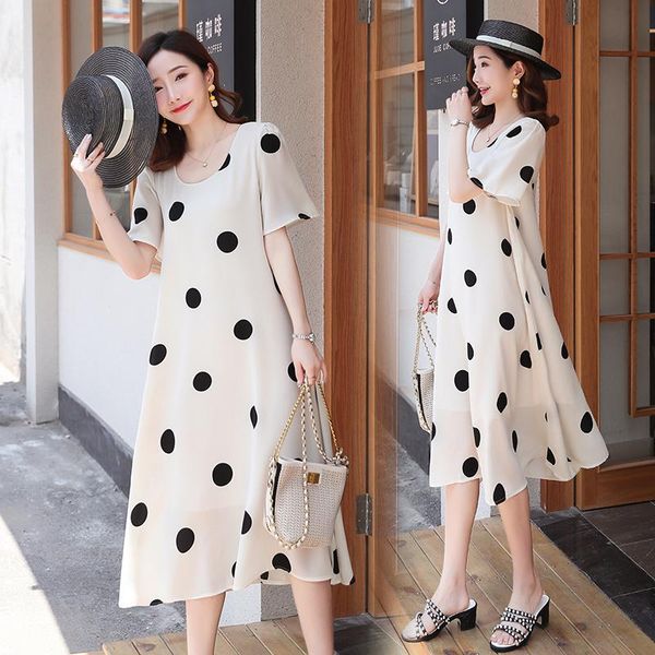 maternity dresses 2021 summer chic dot print chiffon long dress a line ties waist slim loose clothes for pregnant women pregnancy, White
maternity dresses 2021 summer chic dot print chiffon long dress a line ties waist slim loose clothes for pregnant women pregnancy, White