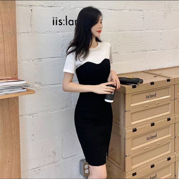 2021 summer of elegant women slim neck cotton ladies black and white casual short sleeve sew party dress fy162 lvx9, Black;gray
2021 summer of elegant women slim neck cotton ladies black and white casual short sleeve sew party dress fy162 lvx9, Black;gray