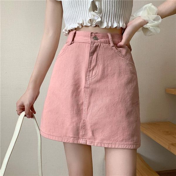 skirts summer women solid denim mini high elastic waist skirt a-line simple trendy daily students cute pink leisure m65, Black
skirts summer women solid denim mini high elastic waist skirt a-line simple trendy daily students cute pink leisure m65, Black