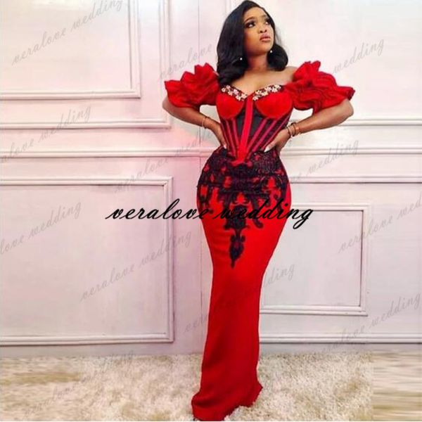 robe de soirée de mariage african evening dresses mermaid with short sleeves lace appliques aso ebi prom dress custom size, Black
robe de soirée de mariage african evening dresses mermaid with short sleeves lace appliques aso ebi prom dress custom size, Black