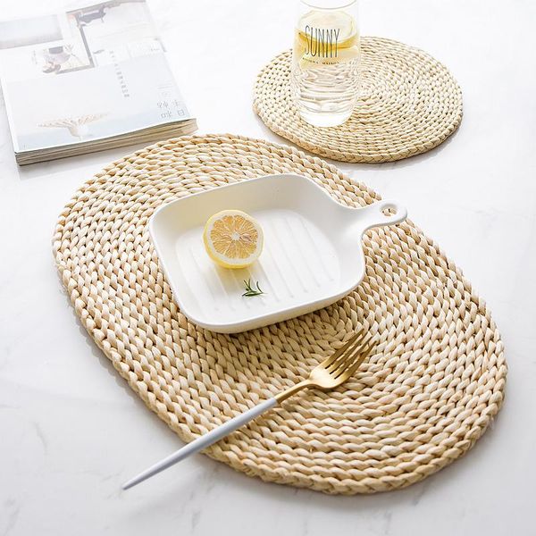 mats & pads 11-45cm european placemats straw table mat non-slip insulation heat dining woven rattan cup coasters
mats & pads 11-45cm european placemats straw table mat non-slip insulation heat dining woven rattan cup coasters