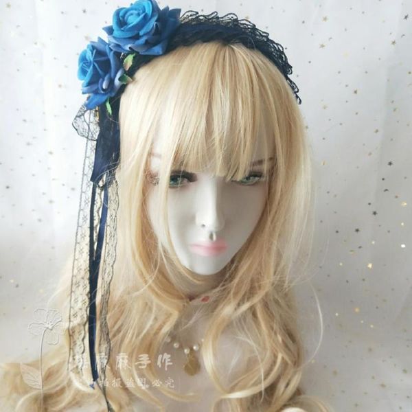 gothic dark sweet lolita wind hair clasp japanese hair band women's cosplay lace rose cross headband headdress props
gothic dark sweet lolita wind hair clasp japanese hair band women's cosplay lace rose cross headband headdress props