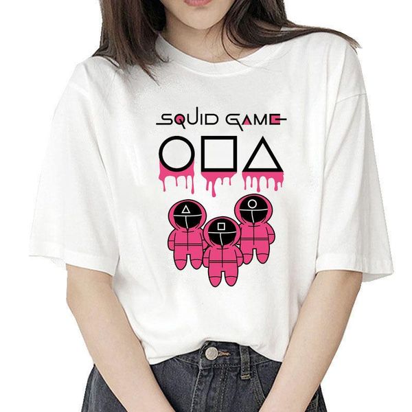 women's t-shirt round six graphic print squid game costume women harajuku aesthetic white casual streetwear y2k female short sleeve
women's t-shirt round six graphic print squid game costume women harajuku aesthetic white casual streetwear y2k female short sleeve