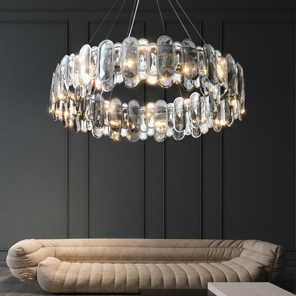 chandeliers modern round crystal chandelier living room light simple led lighting fixture
chandeliers modern round crystal chandelier living room light simple led lighting fixture
