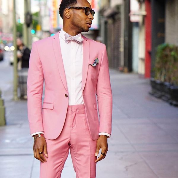 men's suits & blazers pink men slim fit tuxedos fashion groom mens business prom dinner one button blazer pants costume homme mariage, White;black
men's suits & blazers pink men slim fit tuxedos fashion groom mens business prom dinner one button blazer pants costume homme mariage, White;black