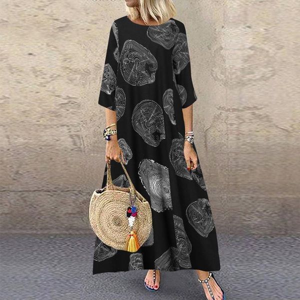 casual dresses #s0 graffiti print long dress women cotton linen half sleeve maxi summer ladies for robe femme, Black;gray
casual dresses #s0 graffiti print long dress women cotton linen half sleeve maxi summer ladies for robe femme, Black;gray