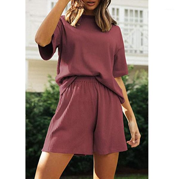 women's tracksuits solid candy color outfits tracksuit summer cotton sets women casual two pieces short sleeve t shirts and high waist, Gray
women's tracksuits solid candy color outfits tracksuit summer cotton sets women casual two pieces short sleeve t shirts and high waist, Gray