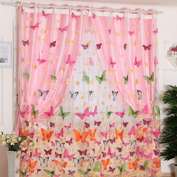 curtain & drapes rod butterfly yarn pink wear transparent glass living room bedroom home decoration
curtain & drapes rod butterfly yarn pink wear transparent glass living room bedroom home decoration