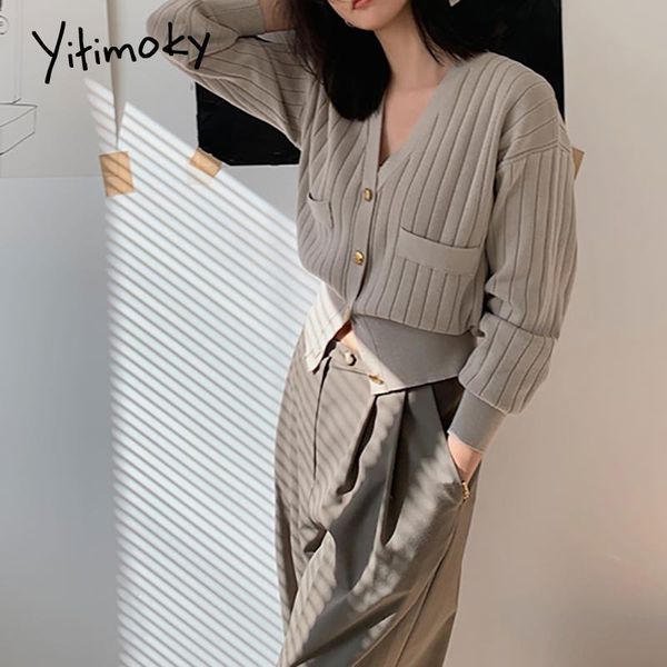 women's knits & tees yitimoky vintage cardigans sweater women 2021 autumn winter korean fashion casual knitted button up gray black yel, White
women's knits & tees yitimoky vintage cardigans sweater women 2021 autumn winter korean fashion casual knitted button up gray black yel, White