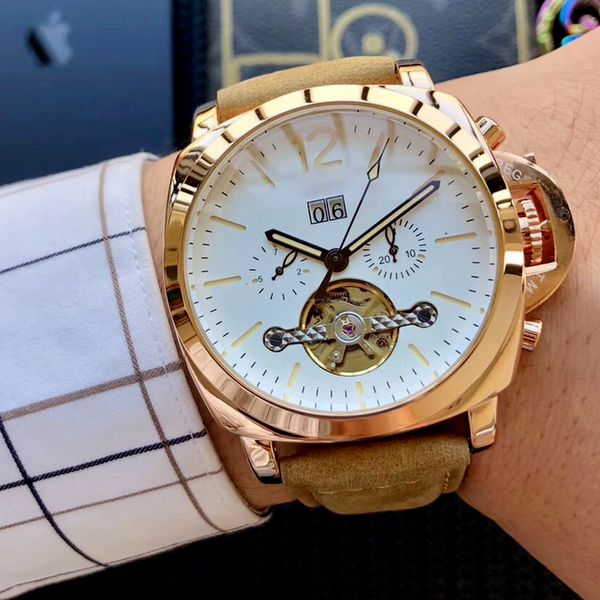 2-mens watches gold dial automatic mechanical classical style leather strap dress designer military de luxe watch reloj lujo luxury, Slivery;brown
2-mens watches gold dial automatic mechanical classical style leather strap dress designer military de luxe watch reloj lujo luxury, Slivery;brown