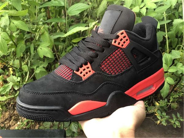 jumpman 4 red thunder basketball shoes iv black designer sports sneakers ship with shoebox size us7-13
jumpman 4 red thunder basketball shoes iv black designer sports sneakers ship with shoebox size us7-13
