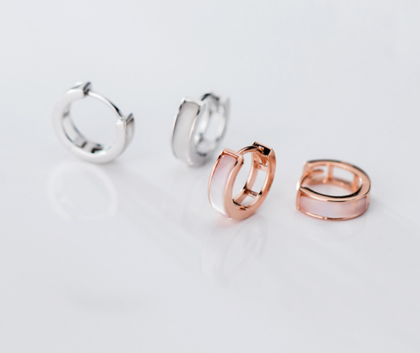 hoop & huggie mobius cute real. 925 sterling silver white enamel square round earrings fine jewelry, Golden;silver
hoop & huggie mobius cute real. 925 sterling silver white enamel square round earrings fine jewelry, Golden;silver