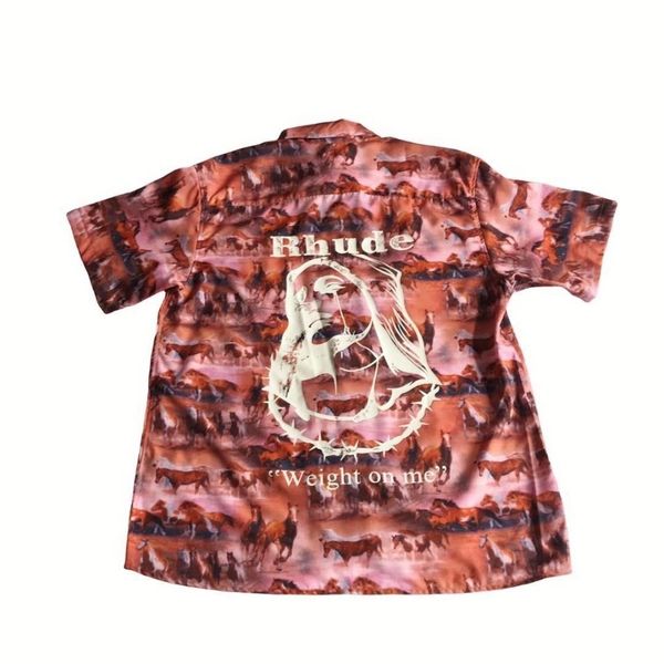 spring and summer horse galloping printing short-sleeved t-shirt shirt men and women loose european and american rhudes, White;black
spring and summer horse galloping printing short-sleeved t-shirt shirt men and women loose european and american rhudes, White;black
