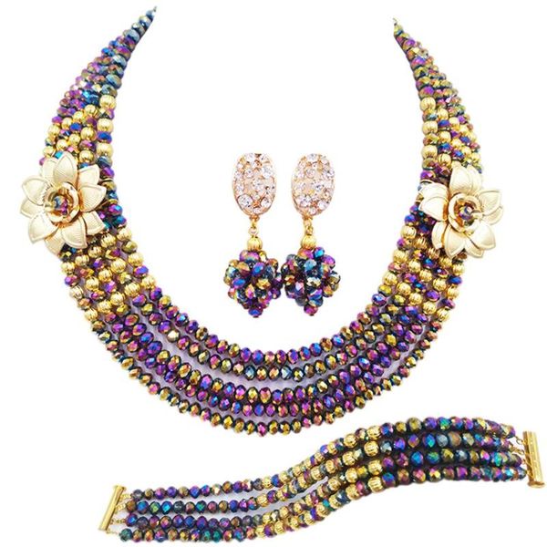 earrings & necklace pretty multicolor plated nigerian wedding african beads jewelry set crystal costume 5c-sxh-06, Silver
earrings & necklace pretty multicolor plated nigerian wedding african beads jewelry set crystal costume 5c-sxh-06, Silver