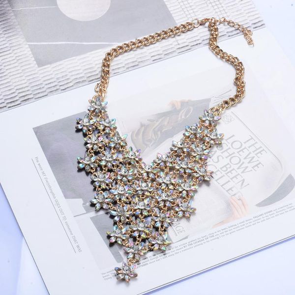 chokers fashion white rhinestone choker necklace womens gold chain costume jewelry ab crystal flower statement necklaces acrylic jelwery, Golden;silver
chokers fashion white rhinestone choker necklace womens gold chain costume jewelry ab crystal flower statement necklaces acrylic jelwery, Golden;silver